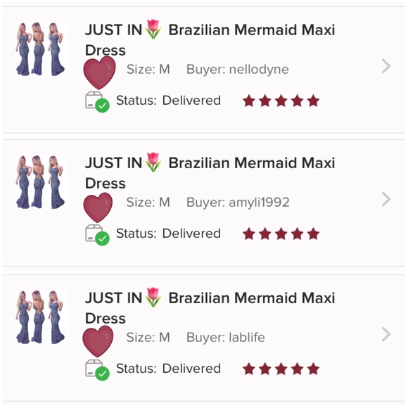 LAST ONE❗️ ♡ Brazilian Mermaid Maxi Dress - Picture 5 of 8